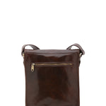 Borsa a tracolla uomo in vera pelle Made in Italy 5550-Tmoro I Fratelli