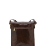 Borsa a tracolla uomo in vera pelle Made in Italy 5550-Tmoro I Fratelli