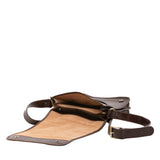 Borsa a tracolla uomo in vera pelle Made in Italy 5550-Tmoro I Fratelli