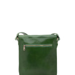 Borsa a tracolla uomo in vera pelle Made in Italy 5550-Verde I Fratelli