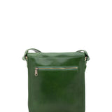 Borsa a tracolla uomo in vera pelle Made in Italy 5550-Verde I Fratelli