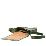 Borsa a tracolla uomo in vera pelle Made in Italy 5550-Verde I Fratelli