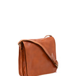 Borsa a tracolla uomo in vera pelle Made in Italy 5551-Cognac I Fratelli