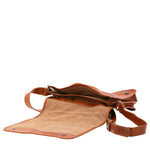 Borsa a tracolla uomo in vera pelle Made in Italy 5551-Cognac I Fratelli