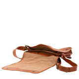 Borsa a tracolla uomo in vera pelle Made in Italy 5551-Cognac I Fratelli