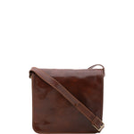 Borsa a tracolla uomo in vera pelle Made in Italy 5551-Marrone I Fratelli