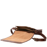 Borsa a tracolla uomo in vera pelle Made in Italy 5551-Marrone I Fratelli