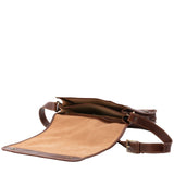 Borsa a tracolla uomo in vera pelle Made in Italy 5551-Marrone I Fratelli