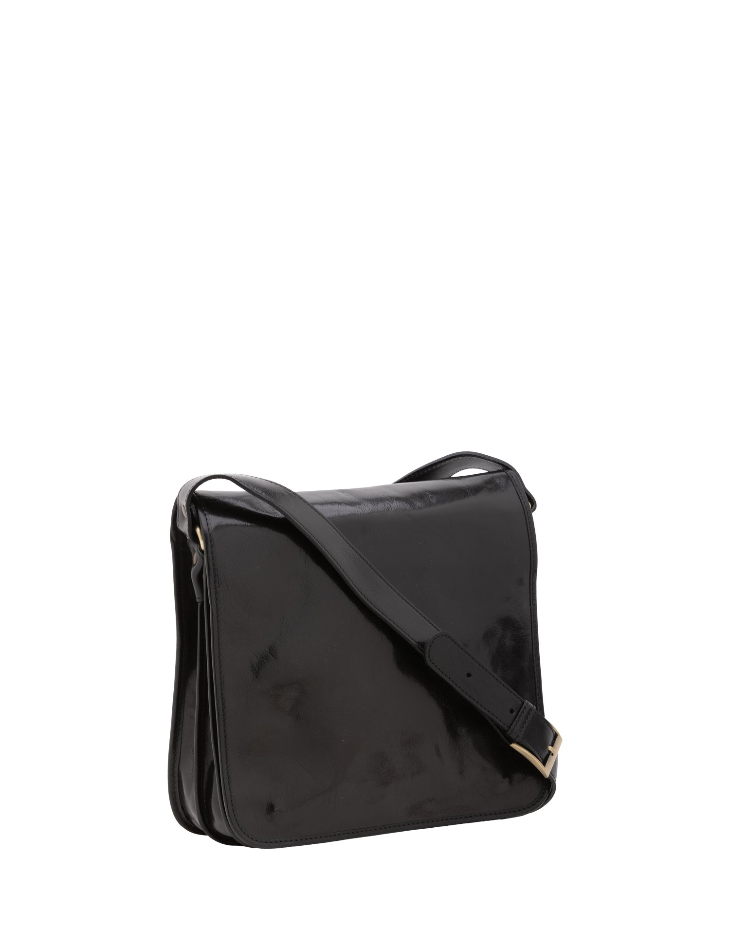 Borsa a tracolla uomo in vera pelle Made in Italy 5551-Nero I Fratelli