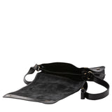 Borsa a tracolla uomo in vera pelle Made in Italy 5551-Nero I Fratelli