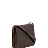 Borsa a tracolla uomo in vera pelle Made in Italy 5551-Tmoro I Fratelli