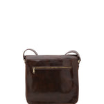 Borsa a tracolla uomo in vera pelle Made in Italy 5551-Tmoro I Fratelli