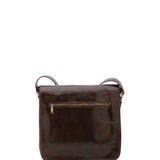 Borsa a tracolla uomo in vera pelle Made in Italy 5551-Tmoro I Fratelli