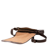 Borsa a tracolla uomo in vera pelle Made in Italy 5551-Tmoro I Fratelli