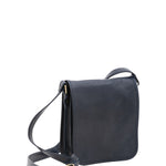 Borsa a tracolla uomo in vera pelle Made in Italy 5552-Blu I Fratelli
