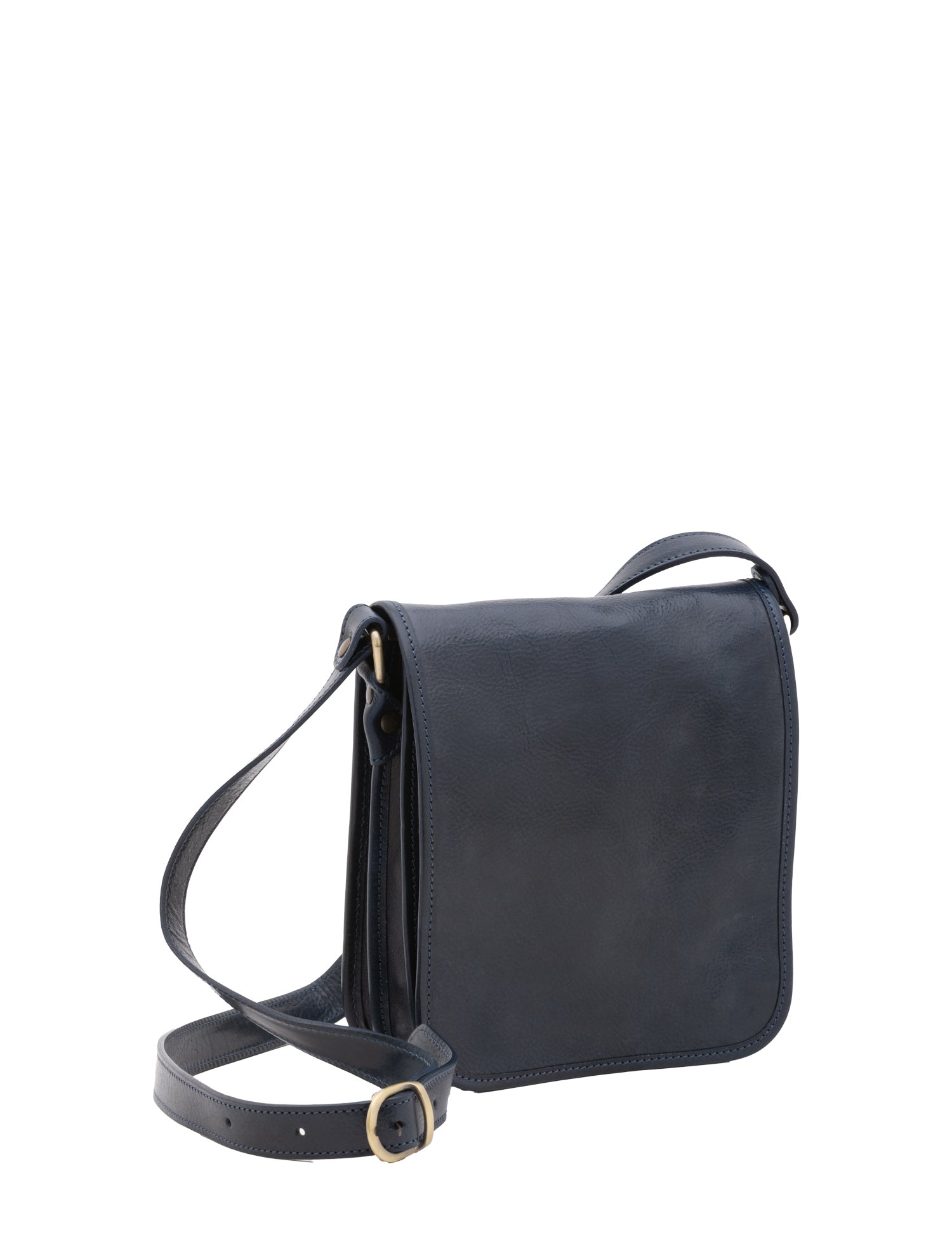 Borsa a tracolla uomo in vera pelle Made in Italy 5552-Blu I Fratelli