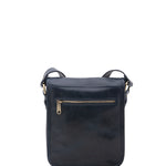 Borsa a tracolla uomo in vera pelle Made in Italy 5552-Blu I Fratelli