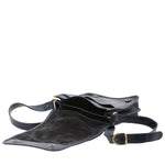 Borsa a tracolla uomo in vera pelle Made in Italy 5552-Blu I Fratelli