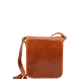 Borsa a tracolla uomo in vera pelle Made in Italy 5552-Cognac I Fratelli