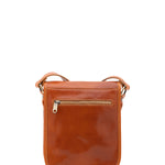 Borsa a tracolla uomo in vera pelle Made in Italy 5552-Cognac I Fratelli