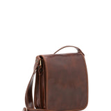 Borsa a tracolla uomo in vera pelle Made in Italy 5552-Marrone I Fratelli
