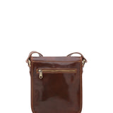 Borsa a tracolla uomo in vera pelle Made in Italy 5552-Marrone I Fratelli