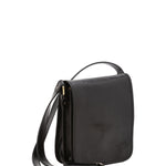 Borsa a tracolla uomo in vera pelle Made in Italy 5552-Nero I Fratelli