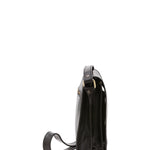 Borsa a tracolla uomo in vera pelle Made in Italy 5552-Nero I Fratelli