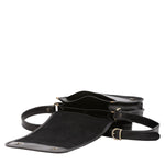 Borsa a tracolla uomo in vera pelle Made in Italy 5552-Nero I Fratelli