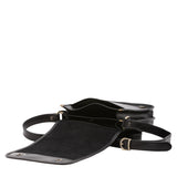 Borsa a tracolla uomo in vera pelle Made in Italy 5552-Nero I Fratelli