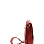 Borsa a tracolla uomo in vera pelle Made in Italy 5552-Rosso I Fratelli