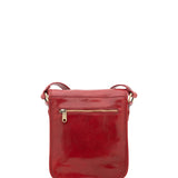 Borsa a tracolla uomo in vera pelle Made in Italy 5552-Rosso I Fratelli
