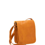 Borsa a tracolla uomo in vera pelle Made in Italy 5552-Senape I Fratelli