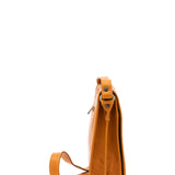 Borsa a tracolla uomo in vera pelle Made in Italy 5552-Senape I Fratelli