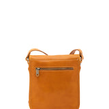 Borsa a tracolla uomo in vera pelle Made in Italy 5552-Senape I Fratelli