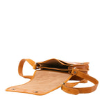 Borsa a tracolla uomo in vera pelle Made in Italy 5552-Senape I Fratelli