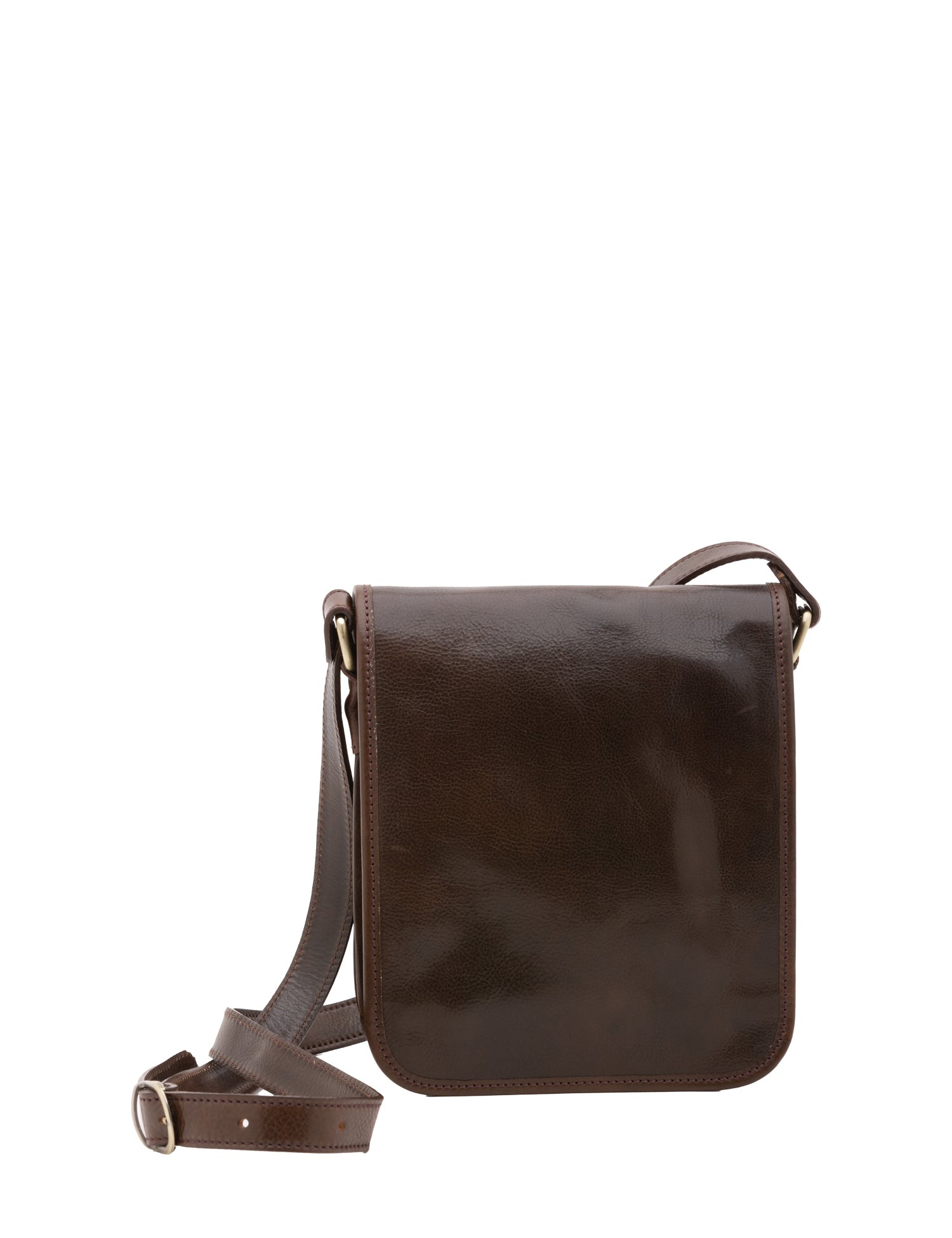Borsa a tracolla uomo in vera pelle Made in Italy 5552-Tmoro I Fratelli