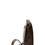 Borsa a tracolla uomo in vera pelle Made in Italy 5552-Tmoro I Fratelli
