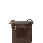 Borsa a tracolla uomo in vera pelle Made in Italy 5552-Tmoro I Fratelli