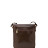 Borsa a tracolla uomo in vera pelle Made in Italy 5552-Tmoro I Fratelli