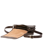 Borsa a tracolla uomo in vera pelle Made in Italy 5552-Tmoro I Fratelli