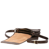 Borsa a tracolla uomo in vera pelle Made in Italy 5552-Tmoro I Fratelli