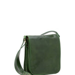 Borsa a tracolla uomo in vera pelle Made in Italy 5552-Verde I Fratelli