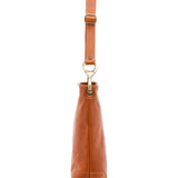Borsa a spalla da donna 100% pelle 5553-Cognac I Fratelli