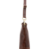 Borsa a spalla da donna 100% pelle 5553-Marrone I Fratelli