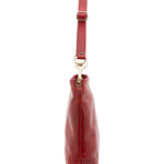 Borsa a spalla da donna 100% pelle 5553-Rosso I Fratelli