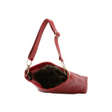 Borsa a spalla da donna 100% pelle 5553-Rosso I Fratelli