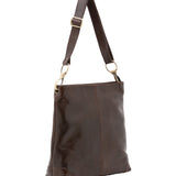 Borsa a spalla da donna 100% pelle 5553-Tmoro I Fratelli