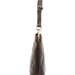 Borsa a spalla da donna 100% pelle 5553-Tmoro I Fratelli