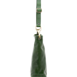 Borsa a spalla da donna 100% pelle 5553-Verde I Fratelli